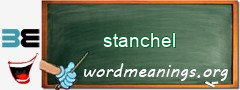 WordMeaning blackboard for stanchel